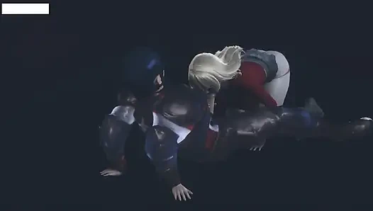 Капитан и молодая девушка в Ночном парке - хентай 3D без цензуры 08