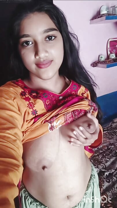 Hot step sister showing her big boobs and pussy to her step brother