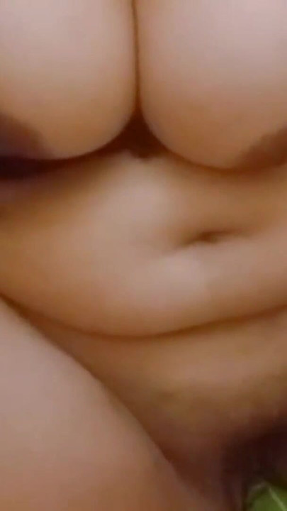 Aunt tries colmek with big and long cucumbers | Clip 1