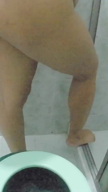 Emotional moment from "Stepmom caught in the bathroom pissing (amateur cam)"