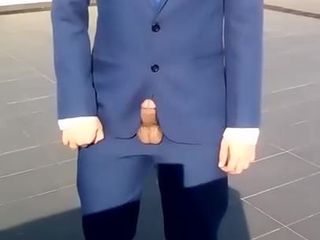Asian boy - suit boner