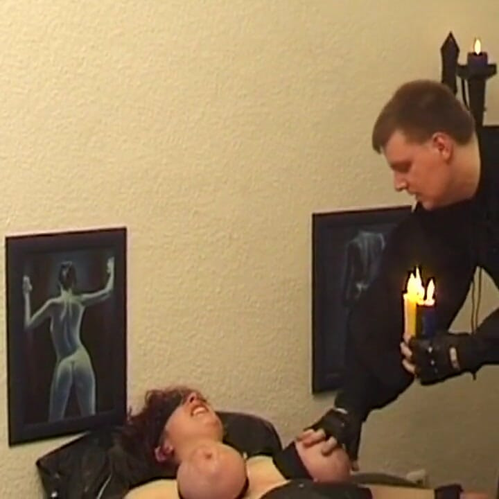 Curvy MILF Bound for Hot Wax Play