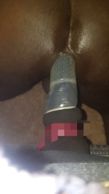 Haitian Butt trying home work out ass play