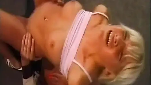 Blonde German with Naturals Gets Drilled in Vintage Age Gap Homemade
