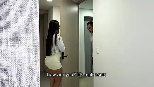 Colombian Bombshell Daniela Andrea Seduces Muscular Friend Duncant Saint in Steamy Home Sex Session