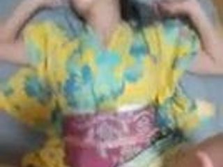 Esposa fodida usando yukata