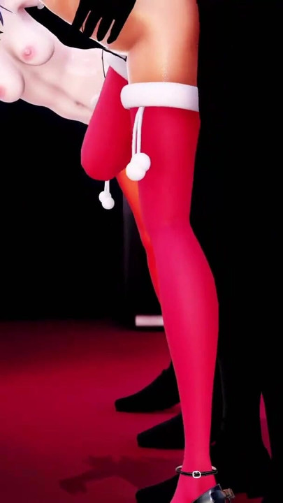 mmd r18 琴洺と夏澪のいたずらなクリスマスドギースタイル3D変態セックスアナルアヘガオ、激しくセックス、大きなチンポの浮気妻 | クリップ 1