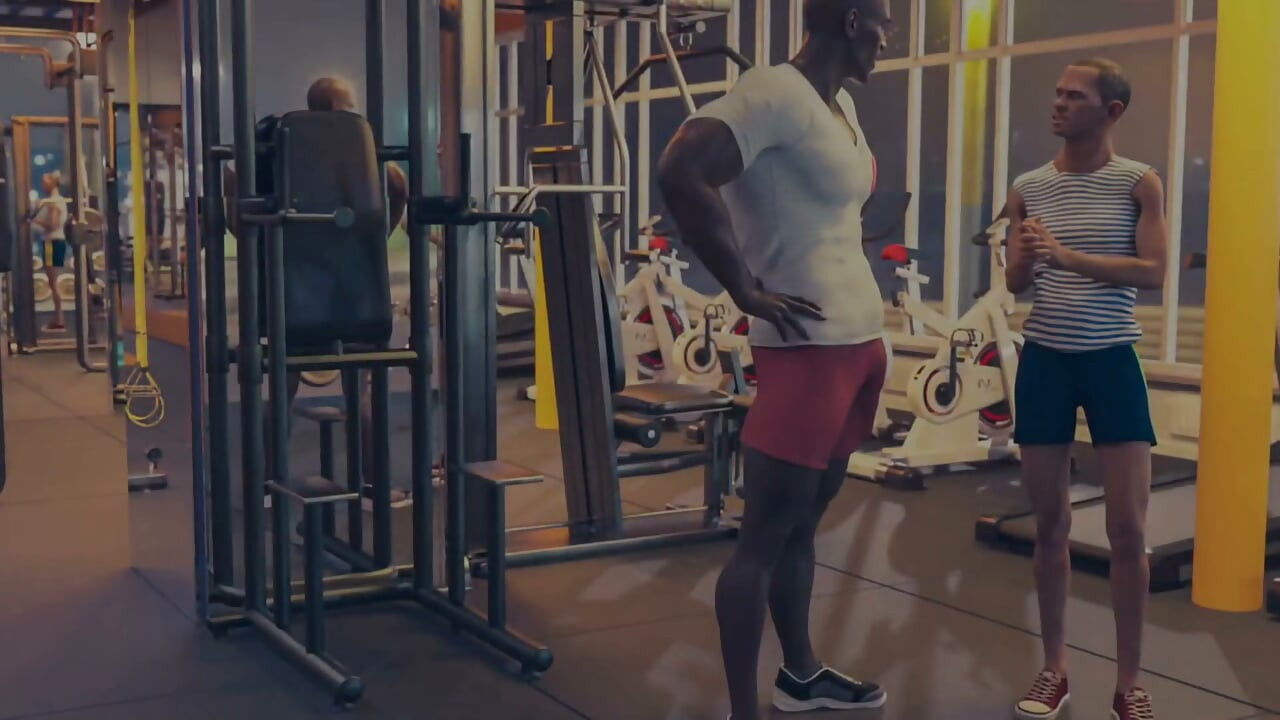 Fitness-trainer fickt meine freundin im männerbadezimmer