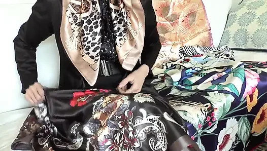 Satin Scarf Day! Cum All Over My Satin Scarf, Lady Victoria Valente