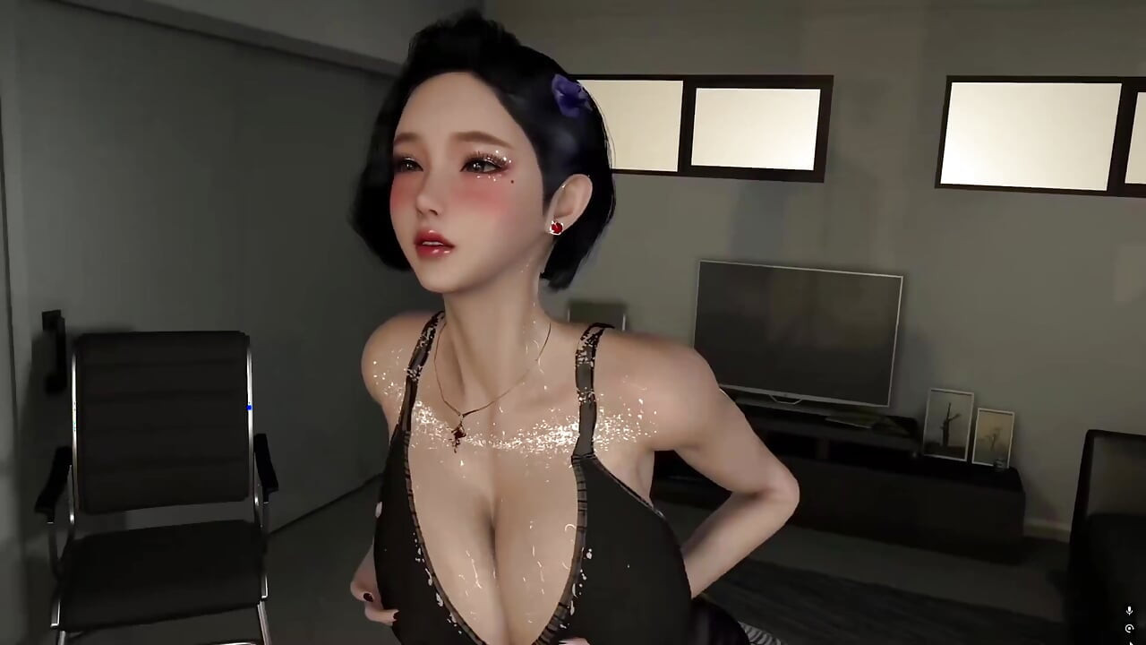 3D BBW Asian MILF Cheating with Big Cock
