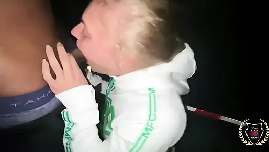 Большой черный член в Риме Major отсосали в заднем переулке