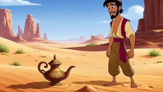 Genie-mädchen wichs schwanz zu adaddin. Märchengeschichte