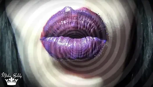Meine lila magischen lippen machen dich verrückt
