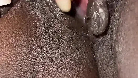 Rubbing Fingering My Wet Fat Big Labia Pussy