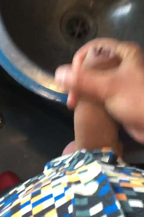 Jerk off at a Train Toilet