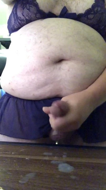 Purple Mini Skirt - Cumshot