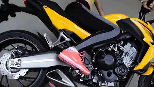 Revving motorcycle sex