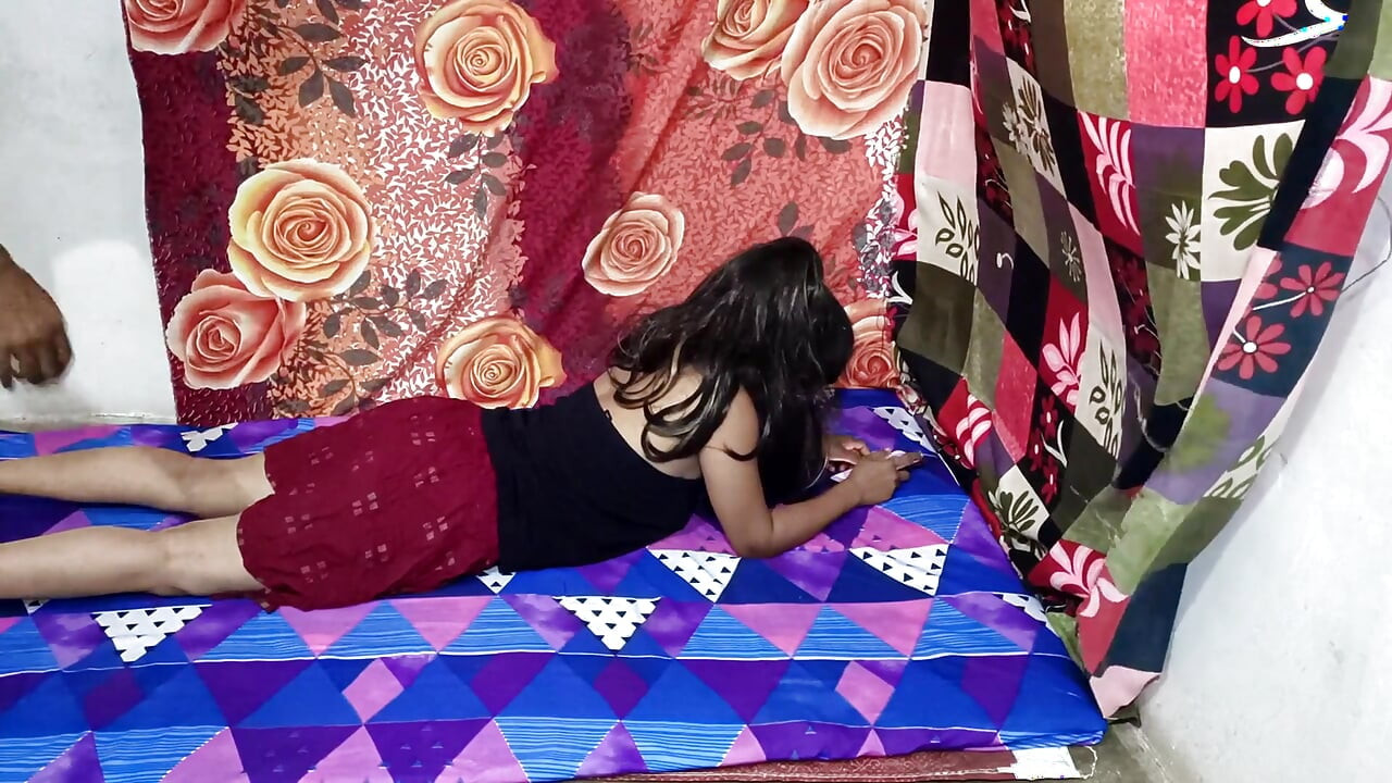 Seeing stepsister alone, stepbrother grabbed her