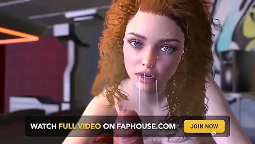 3D дрочка крупным планом от симпатичной тинки Из: Thescenes