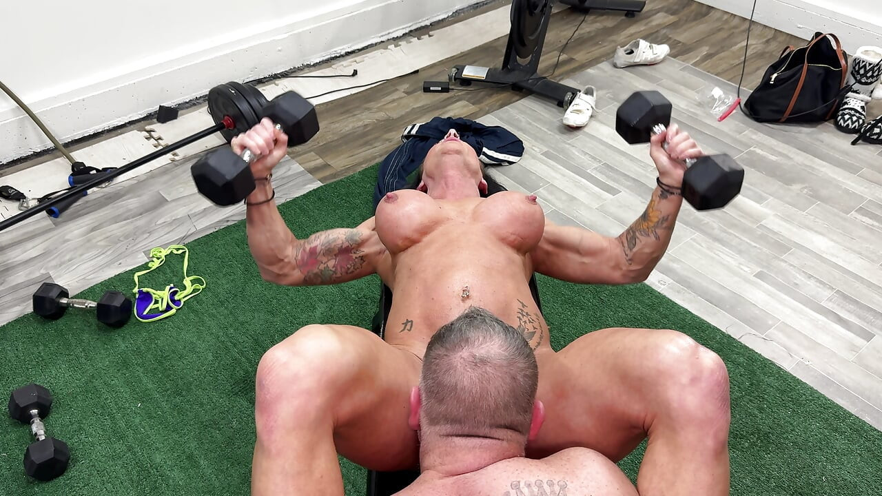 Fucking in the Gym Part 4kandy Sucks and Fucks the Godfather