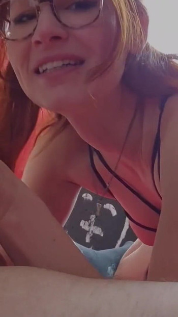 Must-share moment from "I give him a footjob for the first time!"