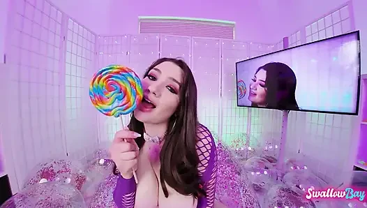 Curvy Hottie Alyx Star POV Sloppy Deepthroat