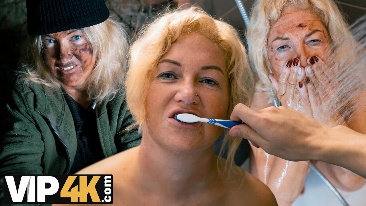 MATURE4K. Ik bracht kookdame naar mijn appartement en neukte haar!
