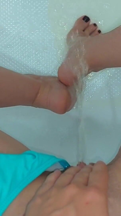 Epic moment from "Bad girl Karina sticks her finger and pisses"