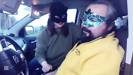 Arabada yüze tokat atma