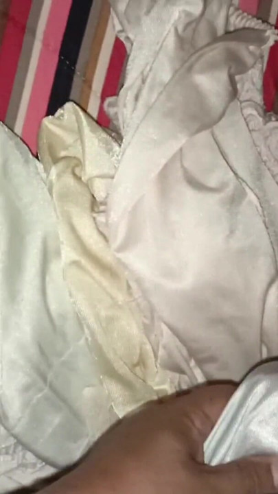 Enjoying my mother-in-law's petticoats | Clip 1