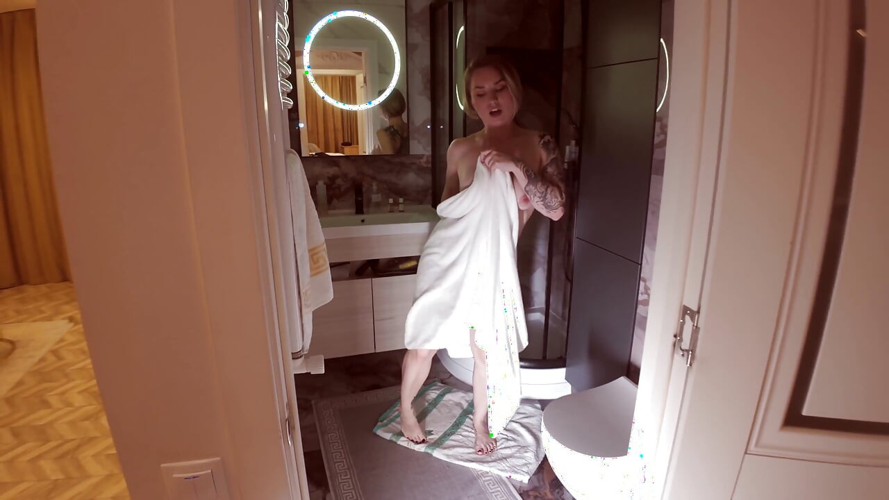Andre Love, That Slut, Got Fucked Hard After Her Shower.