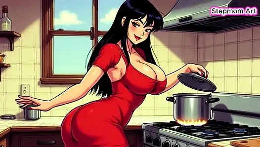 JOI Stepmom in Kitchen hot - Come with me 100% You'll cum - Dirty Talk