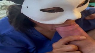 milking by my Filipina – second shot, toothless blowjob