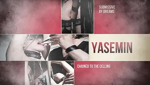 Yasemin tavana zincirleniyor