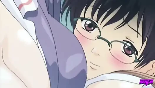 HENTAI PROS - грудастые красавицы рассеяют свои чувства, делясь диким тройничком со своим жестким соседом