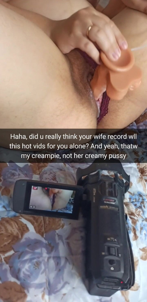 Your creampied wife recording a vid for you! - Milky Mari