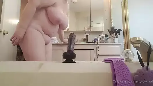 Naughty, Nasty, Horny Granny Does Herself With A Dildo