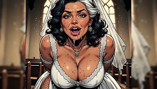 Sexy Indian Women in Church (ai Art)