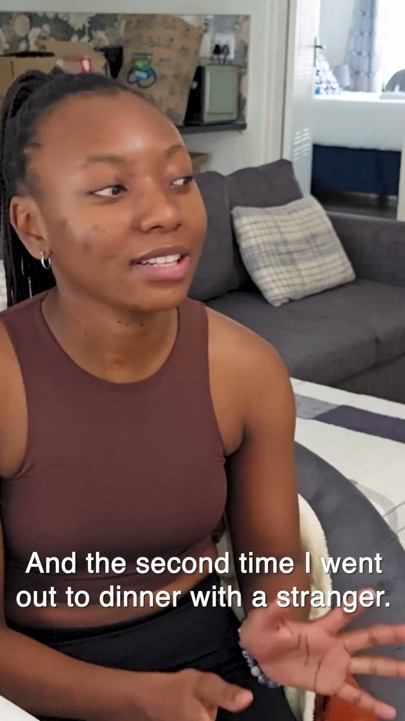 This good girl 18YO EBONY TEEN never broke a rule... till I stretched her RAW on my couch | Klip 1