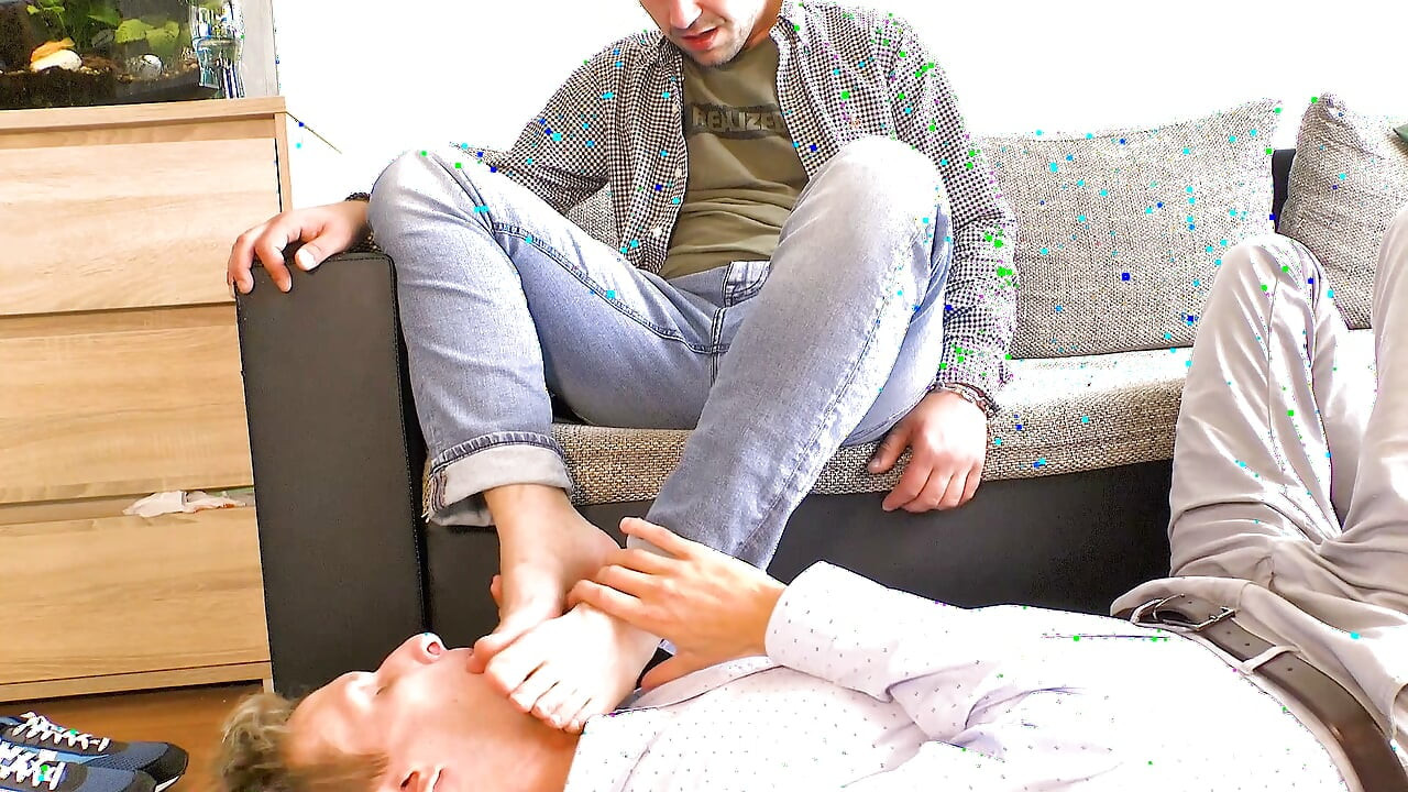 Playful Dominance: Guy Romes Commands Bazz to Worship and Tickle His Soles