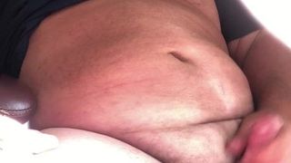 Fat Daddy Jerks his cock