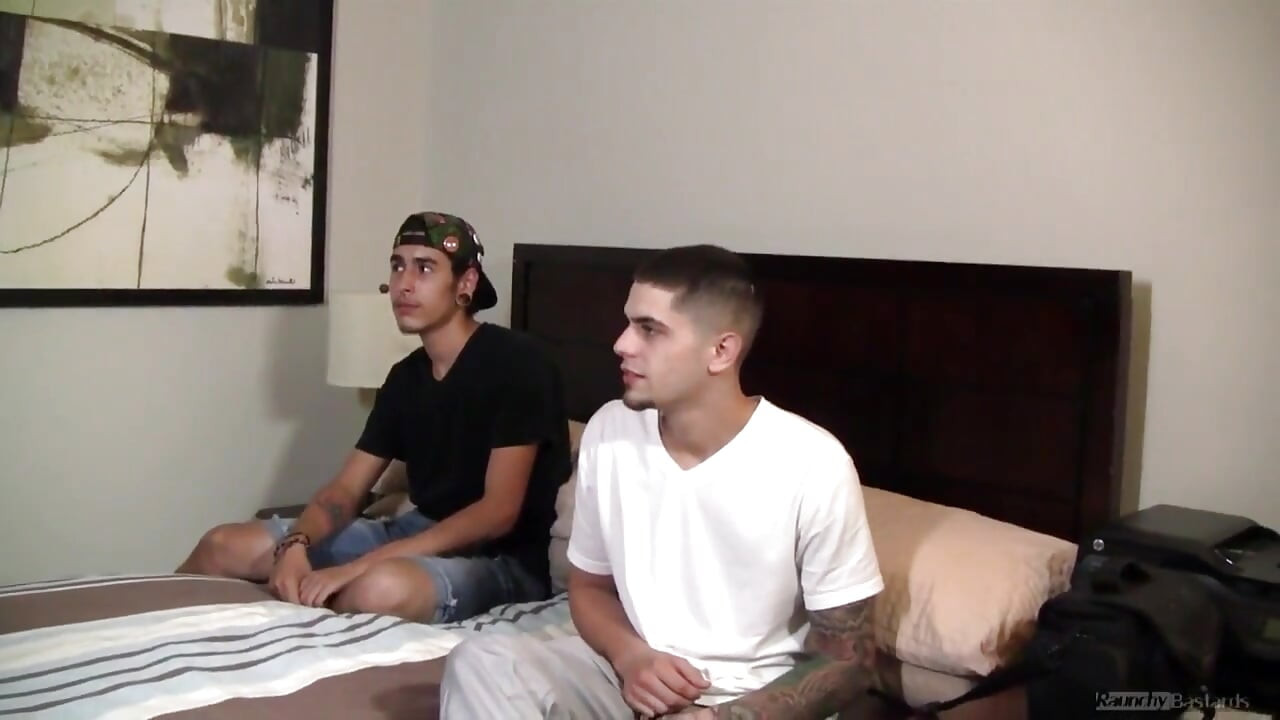 Tattooed teen fuck his friend bareback