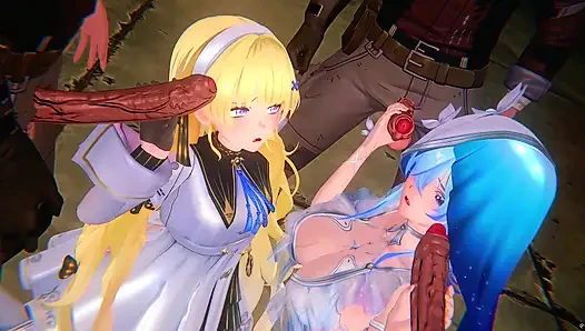 Wuthering Waves - Phoebe and Shorekeeper Hardcore Sex - 3D Hentai Animation