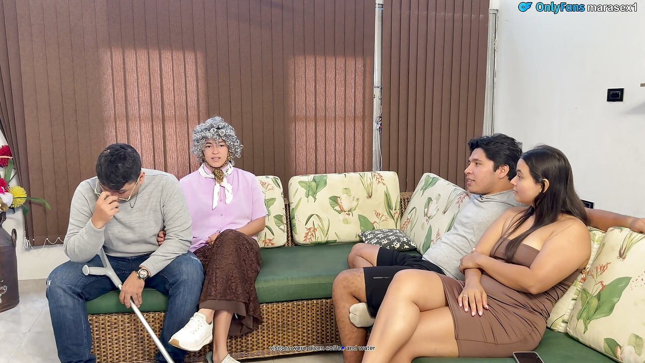 Unexpected visit and I end up fucking grandpa in front of my boyfriend