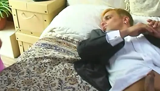 Fist Deep Stretching Blonde Pussy Gaping Wide Open
