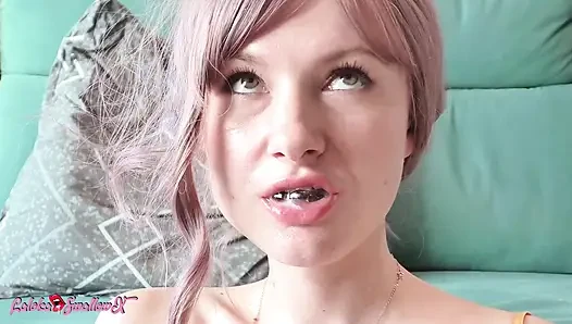 Si cantik dengan sensual nyepong kontol dan telan sperma dengan nikmat