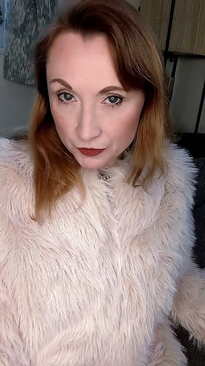 Fur Coat No Panties Cougar Step-stepmom Spit Fetish Blowjob