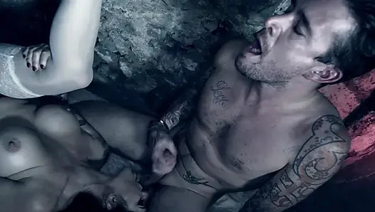 Inked Bbae From France Got Big Load of Cum on Her Pussy