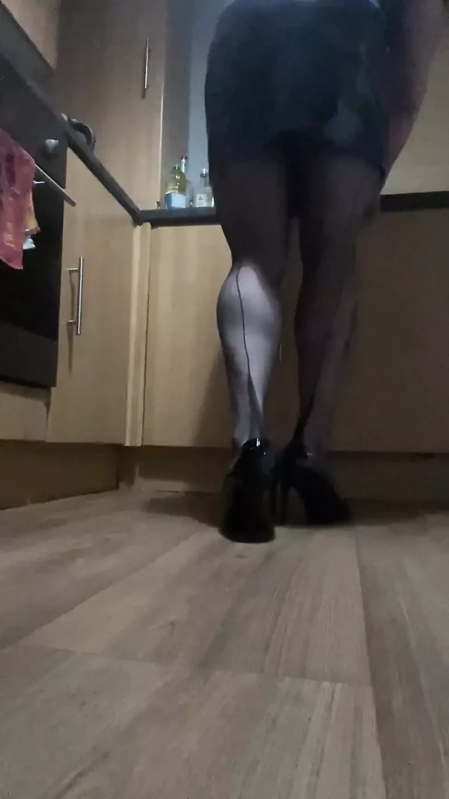 Cd in stockings and heels