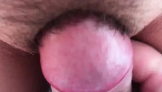 The Penis Rubs the Clitoris Until It Cum. Close-up